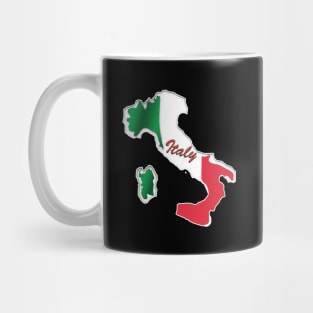 Italy - In Italian Flag Colors Mug